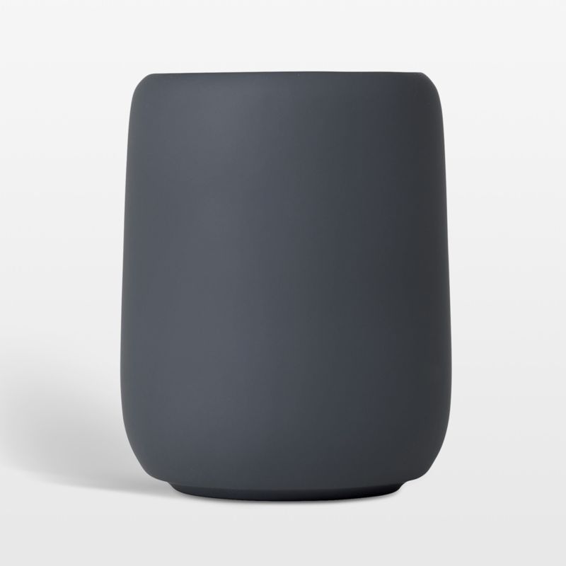 Viewing product image Blomus SONO Ceramic Magnet Grey Bathroom Tumbler - image 1 of 1