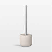Blomus SONO Moonbeam Cream Decorative Toilet Plunger and Holder