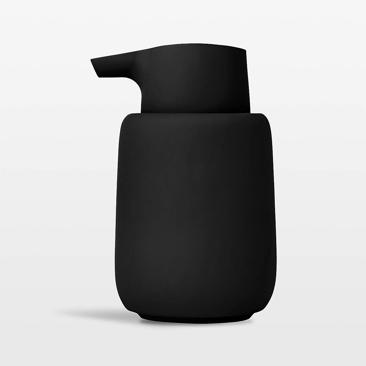 Blomus SONO Ceramic Black Soap Dispenser + Reviews Crate & Barrel