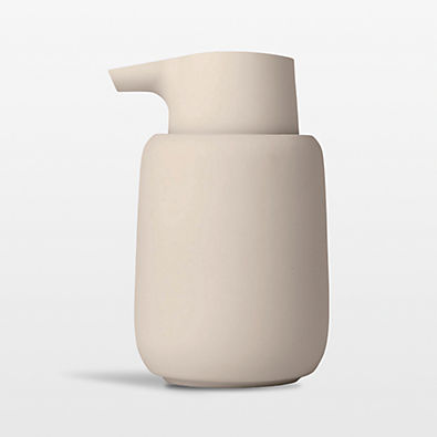 View Blomus SONO Ceramic Moonbeam Cream Soap Dispenser details