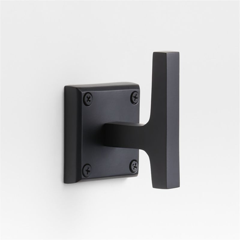 Square Edge Matte Black Bathroom Hand Towel Ring + Reviews