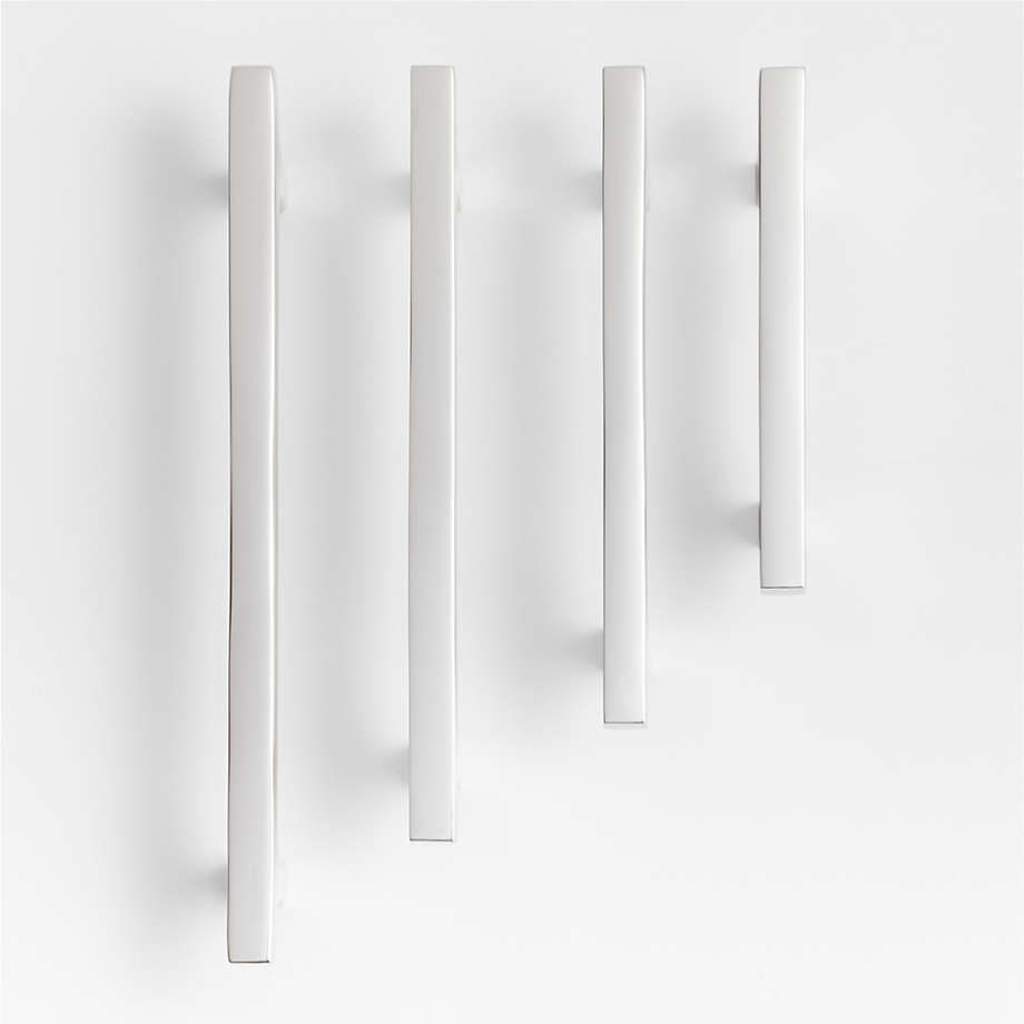 Square Edge Polished Chrome Drawer Bar Pulls Crate & Barrel