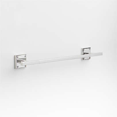 Chrome square outlet towel rail