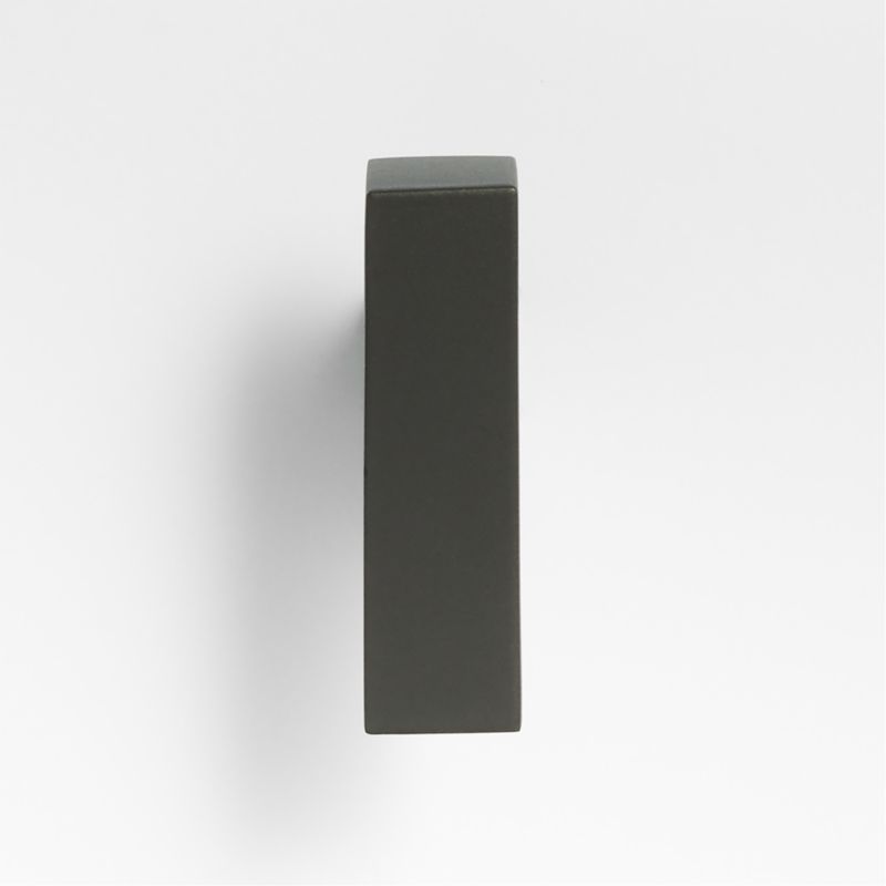 Square Edge Matte Black Cabinet Knob