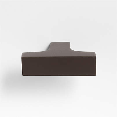 Square Edge Matte Black Cabinet Knob