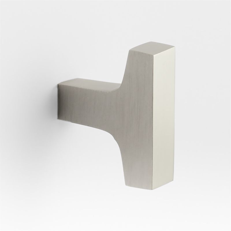 Square Edge Brushed Nickel Cabinet Knob