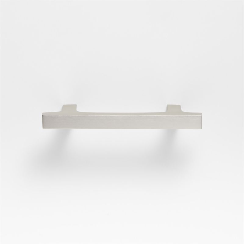 Square Edge 3" Brushed Nickel Cabinet Drawer Bar Pull