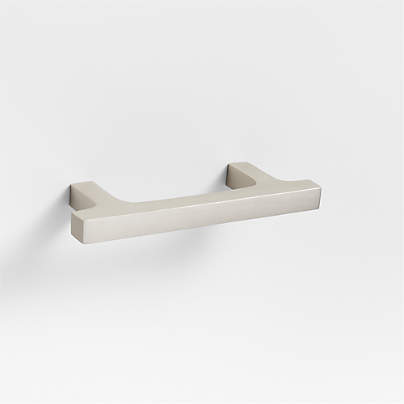 Square Edge 3" Brushed Nickel Cabinet Drawer Bar Pull