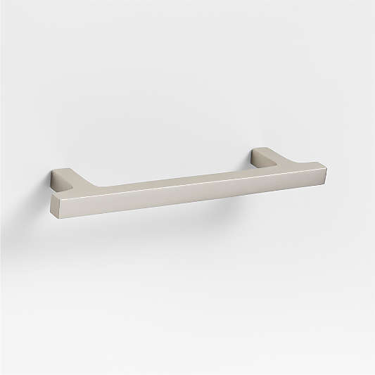 Square Edge 5" Brushed Nickel Cabinet Drawer Bar Pull