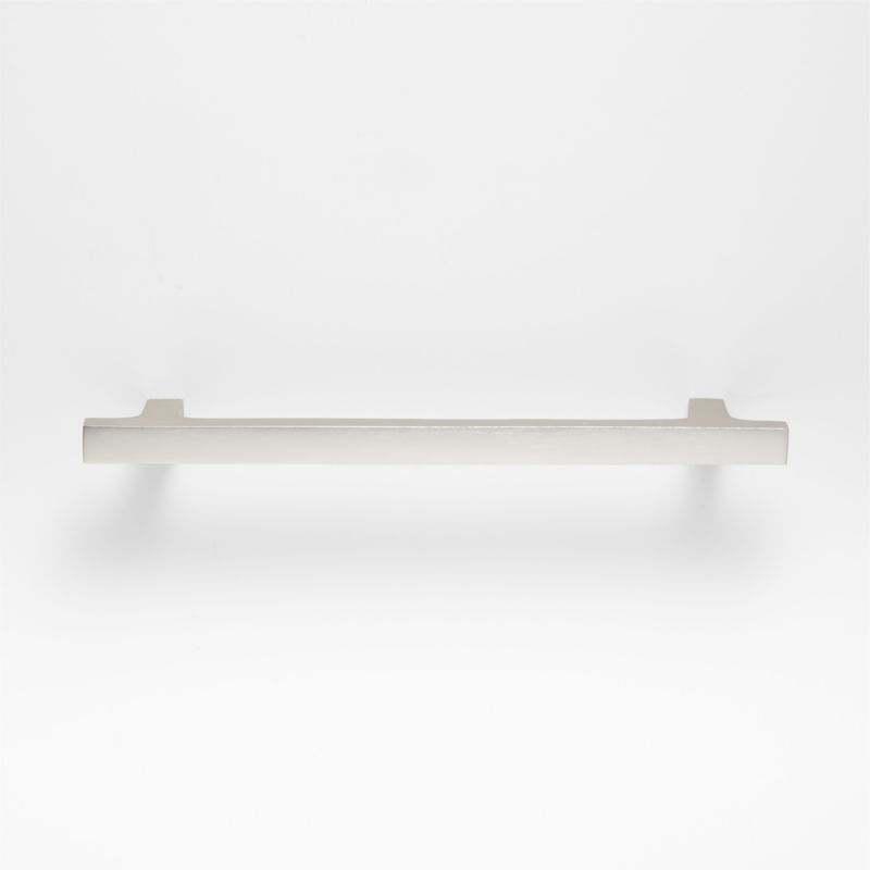 Square Edge 6" Brushed Nickel Cabinet Drawer Bar Pull