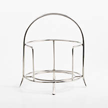 Stainless Steel Appetizer Plate Stand | Crate & Barrel