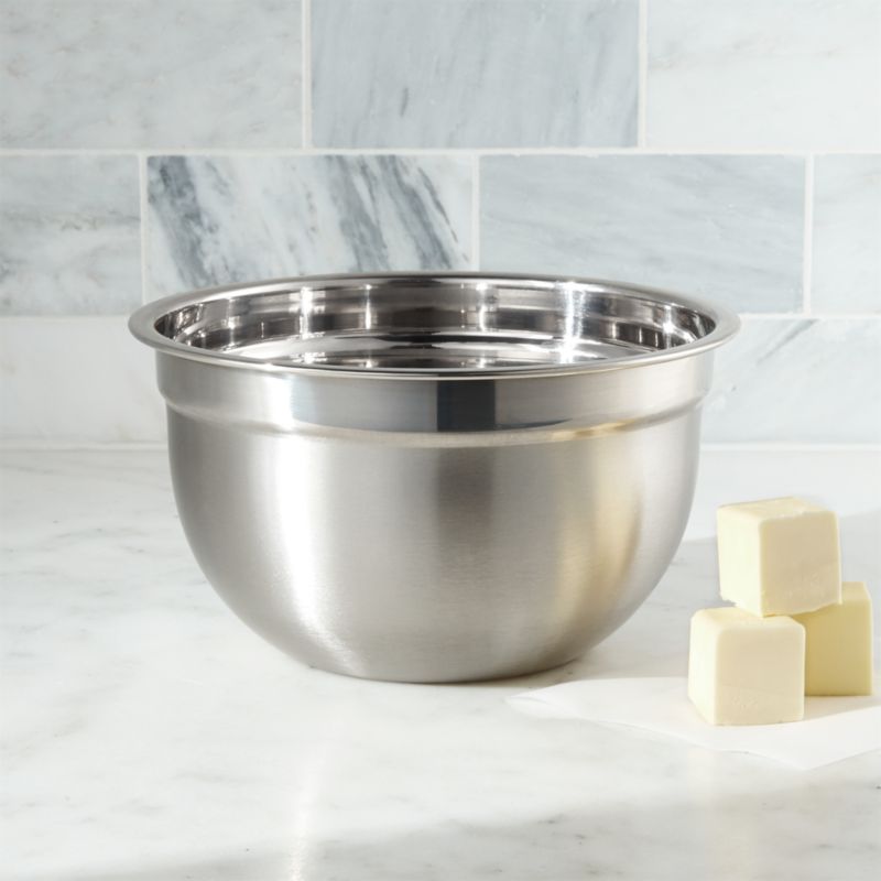 10-Qt. Stainless Steel Restaurant Bowl | Crate & Barrel