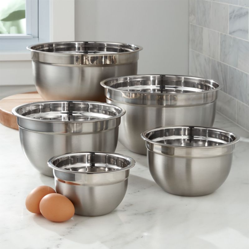 Stainless Steel Bowls with Lids