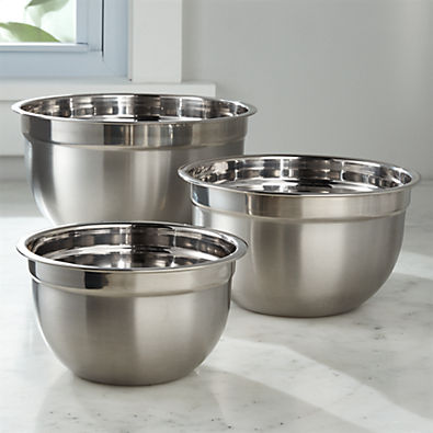 View Stainless Steel Bowls, Set of 3 details