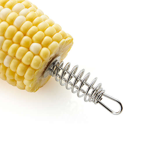 Stainless Steel Spiral Corn Holders, Set of 10