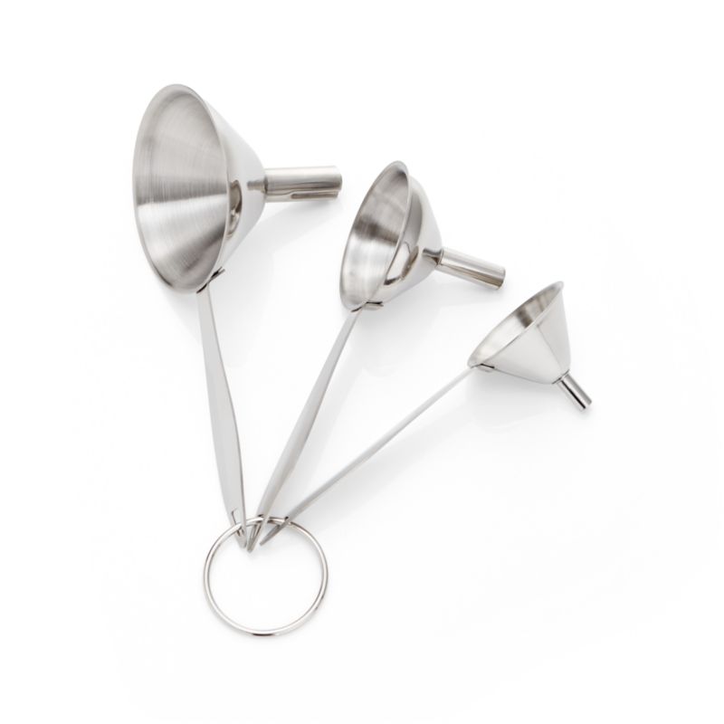 Stainless Steel Funnels, Set of 3 - image 3 of 4