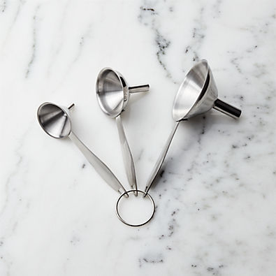 View Stainless Steel Funnels, Set of 3 details