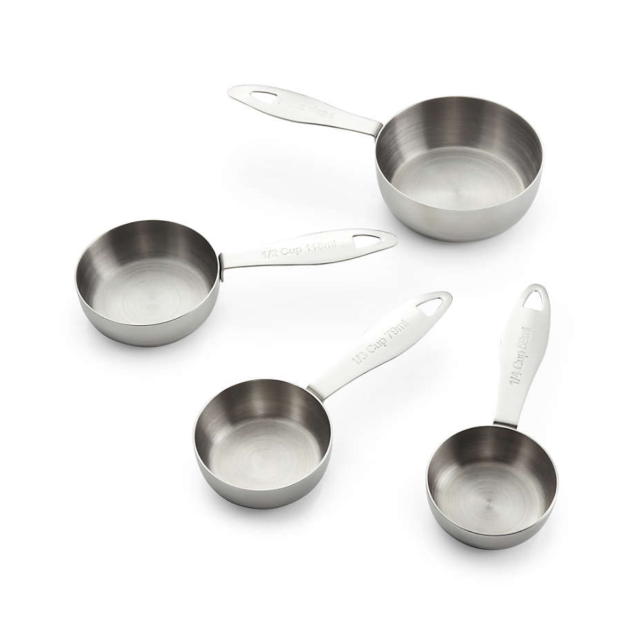 Stainless Steel Dry Measuring Cups, Set of 4 + Reviews