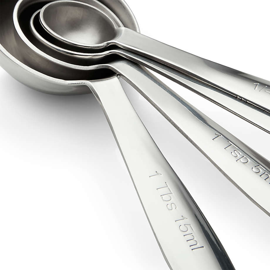 Stainless Steel Measuring Spoon - (Oval) Set of 4