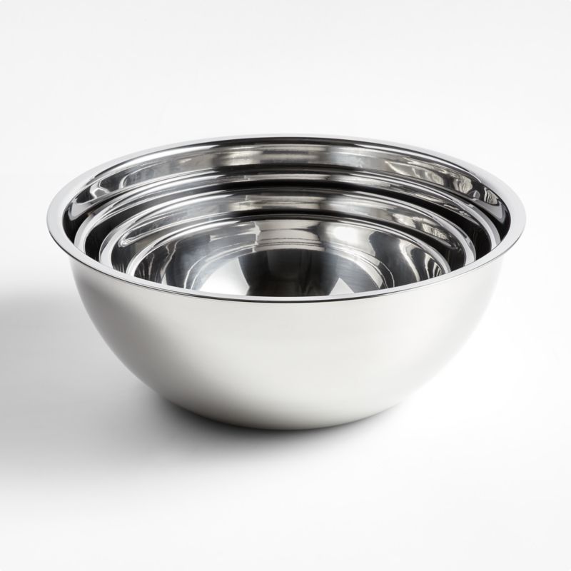 Stainless Steel Restaurant Bowls, Set of 4 - image 2 of 3