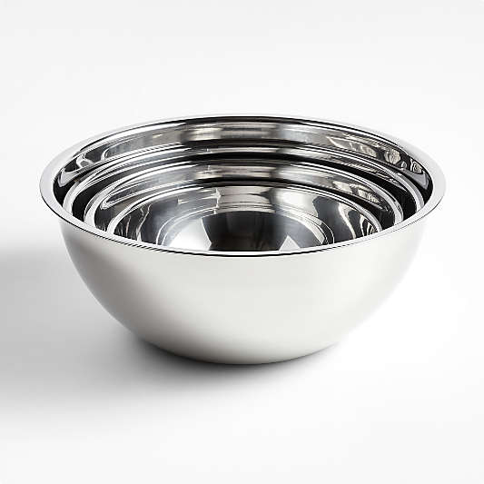 Stainless Steel Restaurant Bowls, Set of 4