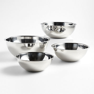 View Stainless Steel Restaurant Bowls, Set of 4 details