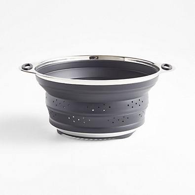 View Black Silicone Collapsible Colander & Steamer details