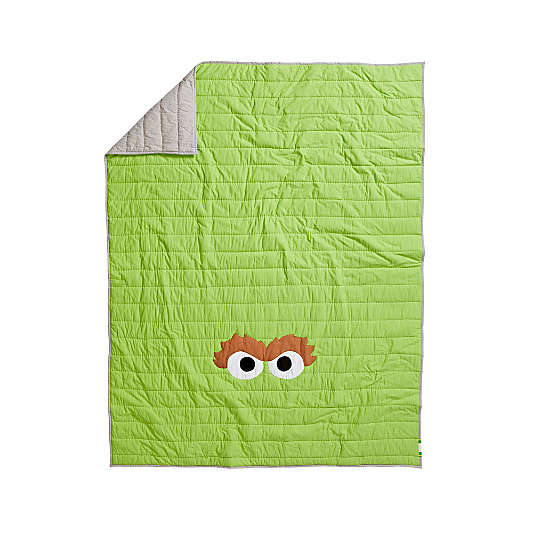 Sesame Street All Eyes Oscar the Grouch Full-Queen Quilt