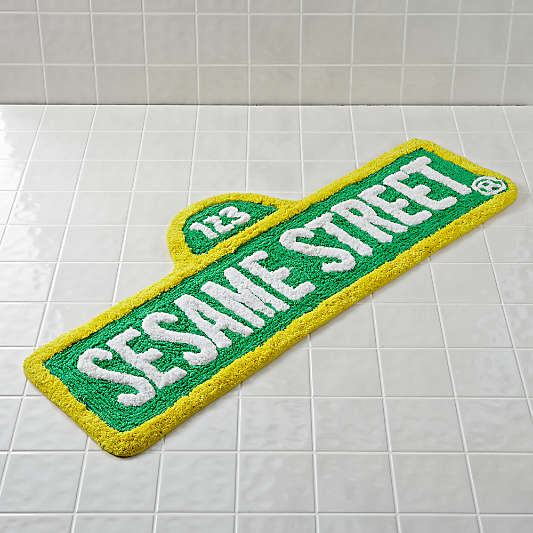 Sesame Street Sign Bath Mat