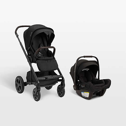 Nuna SWIV + PIPA Urbn Caviar Black Stroller Travel System