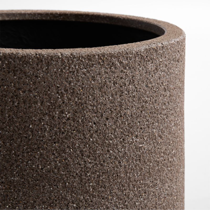 Saabira 15.5" Brown Textured Indoor/Outdoor Planter - image 3 of 10