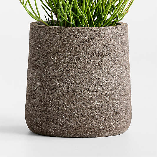 Saabira 15.5" Brown Textured Indoor/Outdoor Planter