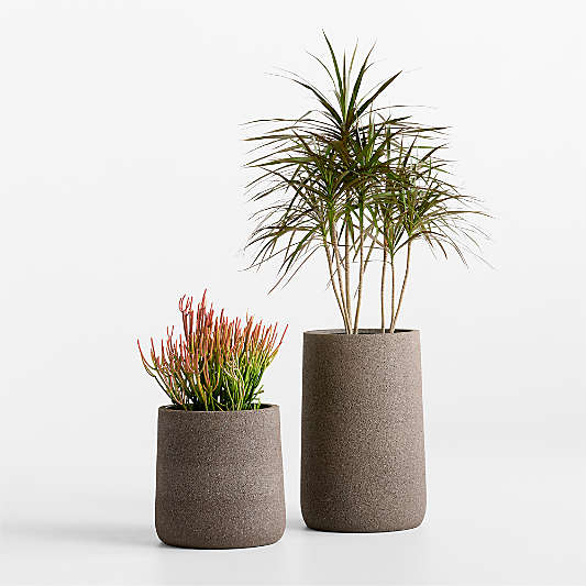 Saabira Brown Textured Indoor/Outdoor Planter