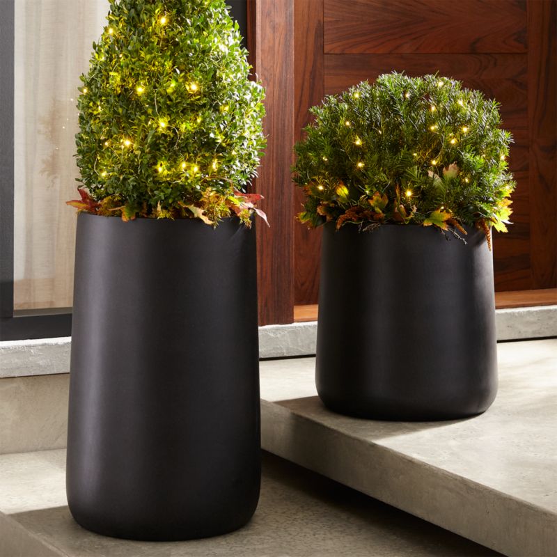 Saabira Charcoal 23.25" Tall Indoor/Outdoor Planter - image 8 of 14