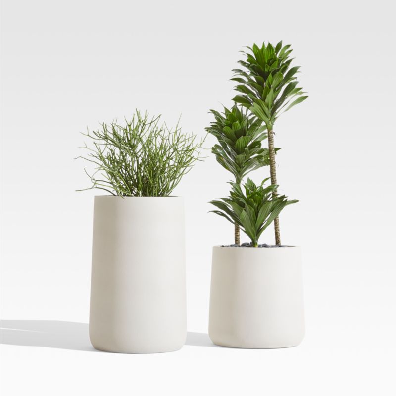 Saabira Taupe 15.5" Tall Indoor/Outdoor Planter - image 2 of 16