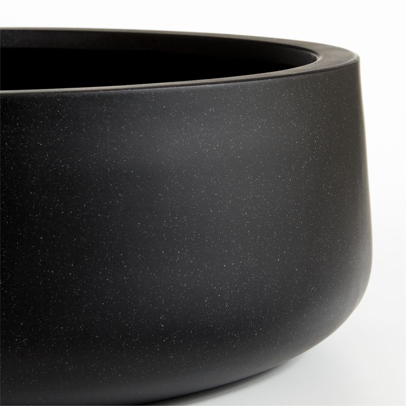 Saabira 18" x 5.75" Black Indoor/Outdoor Tabletop Planter - image 8 of 15