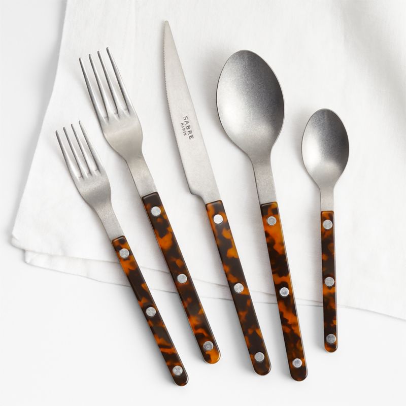 Sabre Tortoiseshell 5-Piece Flatware Place Setting - image 0 of 6