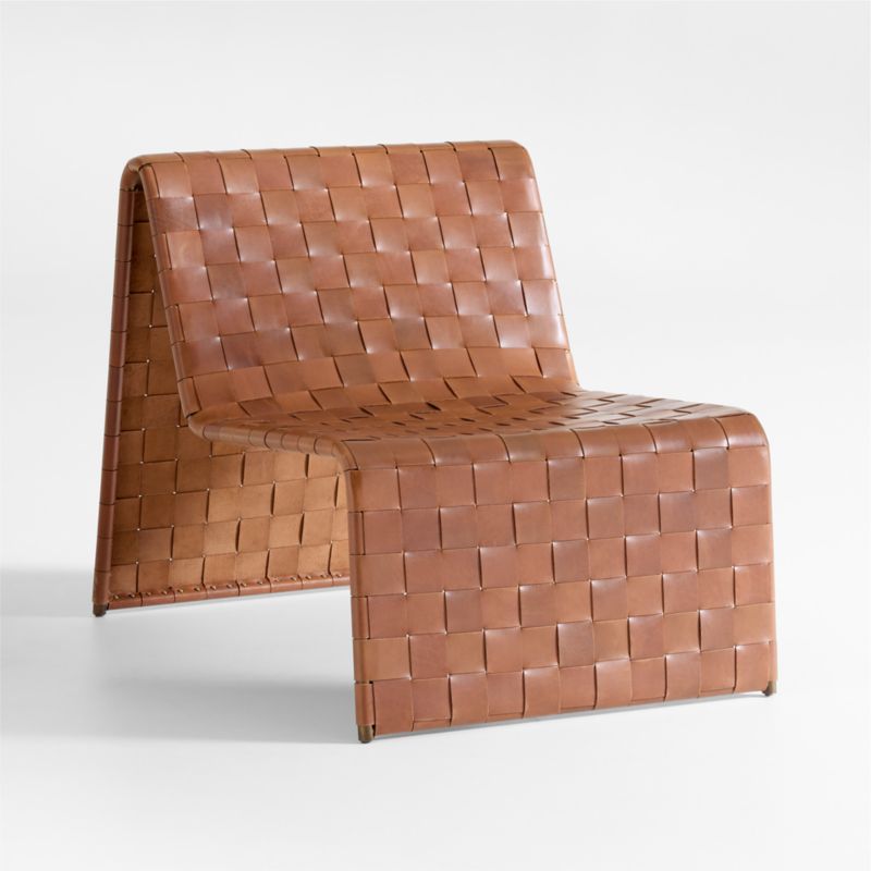 Saddle Leather Accent Chair - image 0 of 7