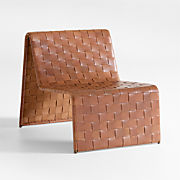 Saddle Leather Accent Chair