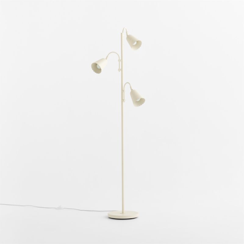 Sadie Scalloped Cream Kids Floor Lamp - image 6 of 7