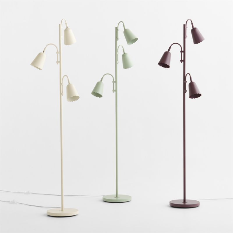 Sadie Scalloped Cream Kids Floor Lamp - image 2 of 7