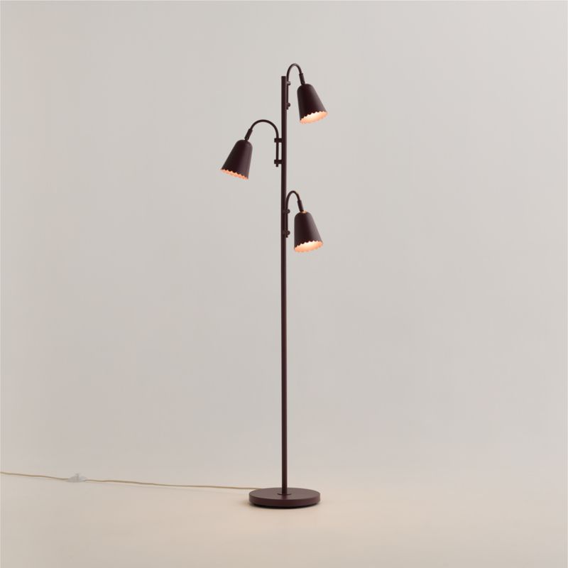 Sadie Scalloped Deep Purple Kids Floor Lamp - image 4 of 7