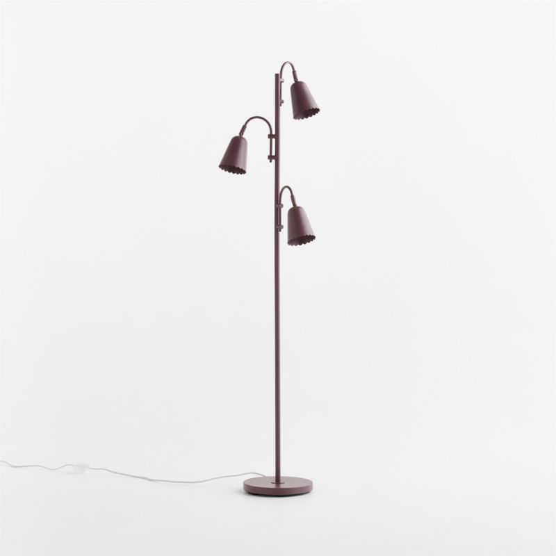 Sadie Scalloped Deep Purple Kids Floor Lamp - image 3 of 7