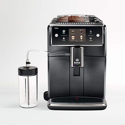 Inconsistent Iets Kwestie Philips Saeco Xelsis Black Super-Automatic Espresso Machine with Milk  Frother + Reviews | Crate & Barrel