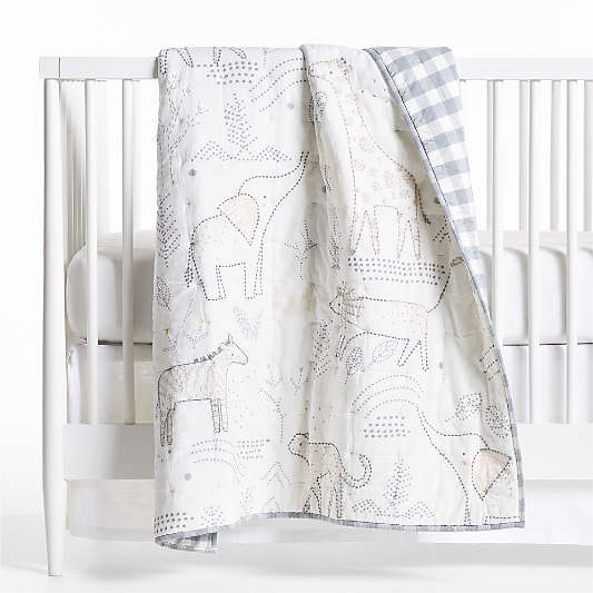 Cozy Cloud Pampas Ivory Washed Organic Cotton Baby Crib Fitted Sheet