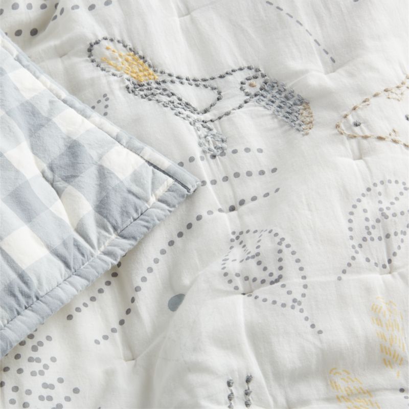 Safari Friends Gauze Organic Cotton Baby Crib Quilt Bedding Set - image 5 of 8