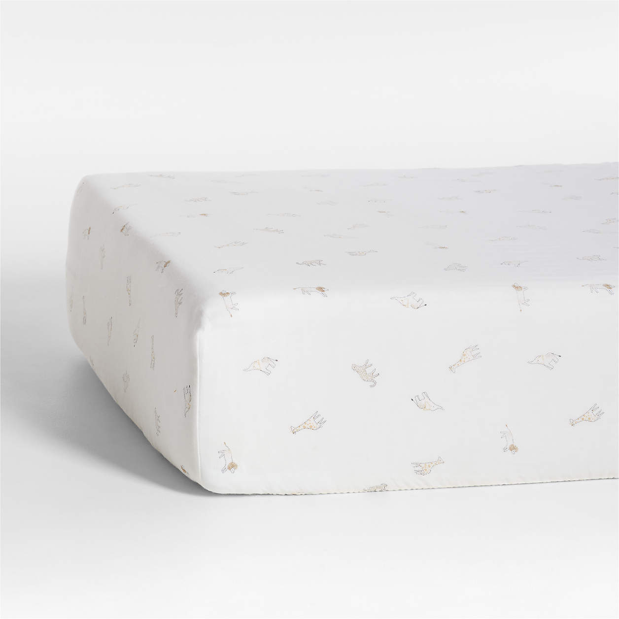 Supersoft Safari Friends Gauze Organic Cotton Baby Crib Fitted Sheet ...