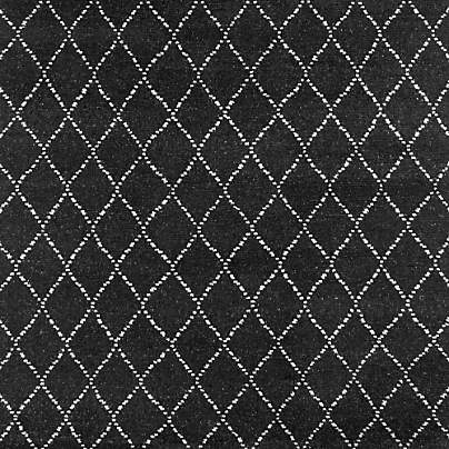 Safi Diamond Moroccan Black & White Area Rug 9'x12'