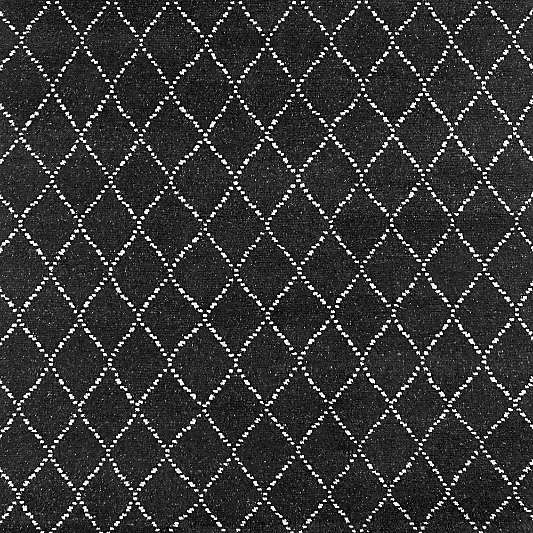 Safi Diamond Moroccan Black & White Area Rug 9'x12'