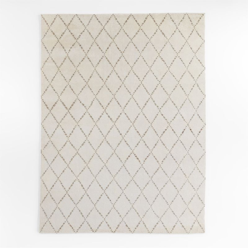 Buy Moroccan Berber Checkered Rug Taupe and Cream Checkered Rug Online in  India 